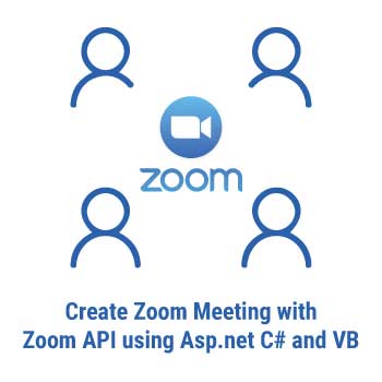 How to create a Zoom Meeting Link with Zoom API using Asp.net C# and VB